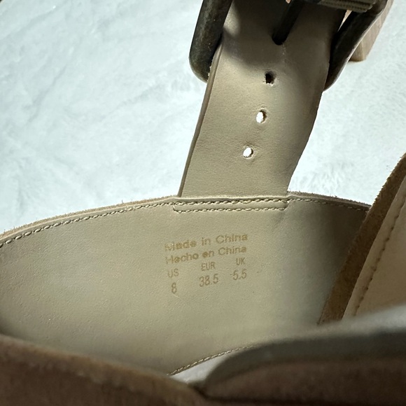 ALDO suede and wooden platform heels NWOT - Picture 5 of 5